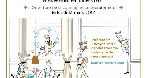 hôtel barrière recrutement.